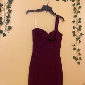Maroon party dress